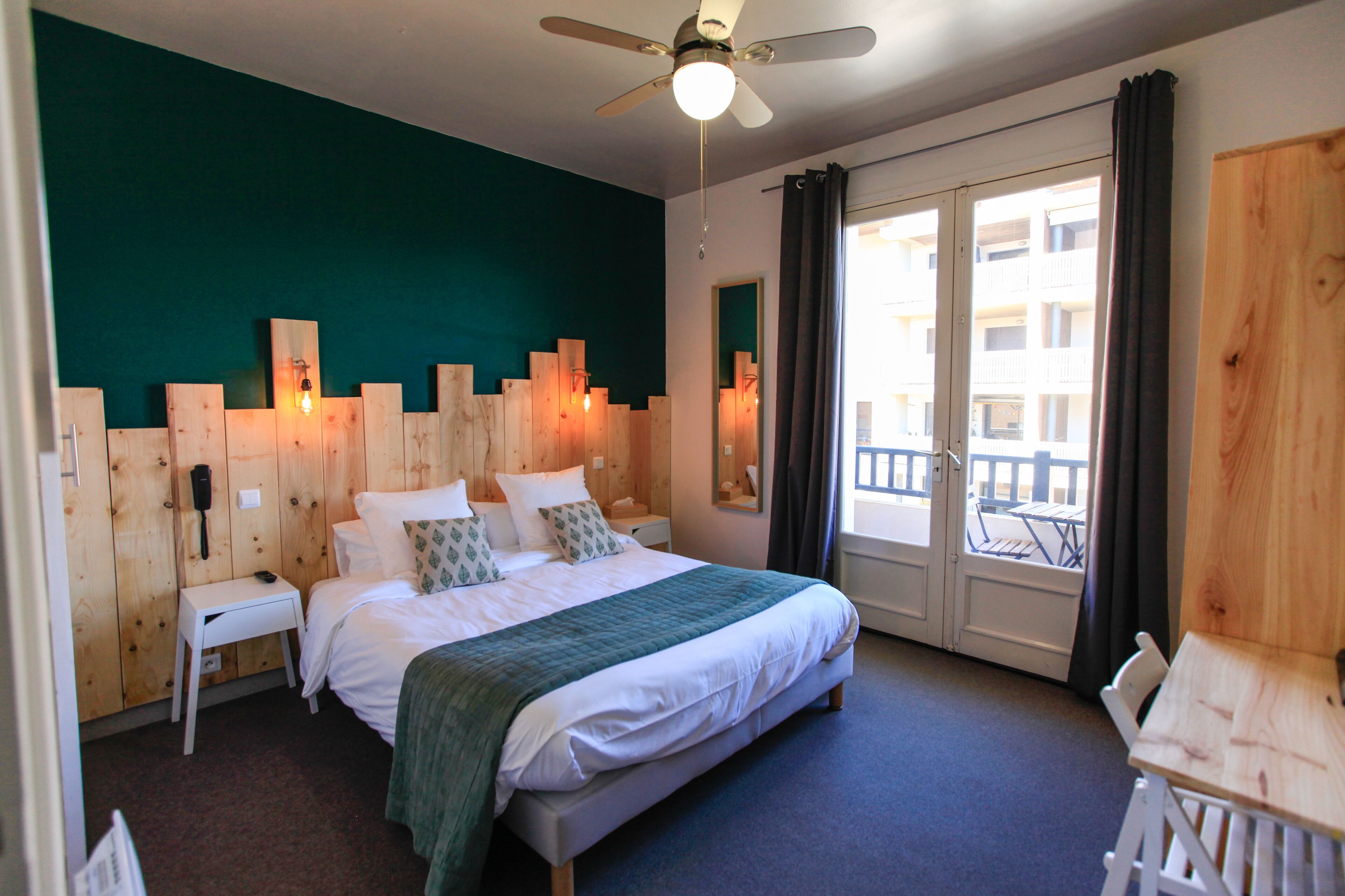 basic double room, balcony | individually decorated, individually furnished, blackout curtains