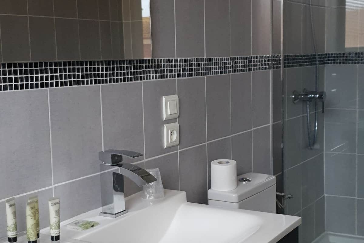 double room | bathroom | free toiletries, hair dryer, towels