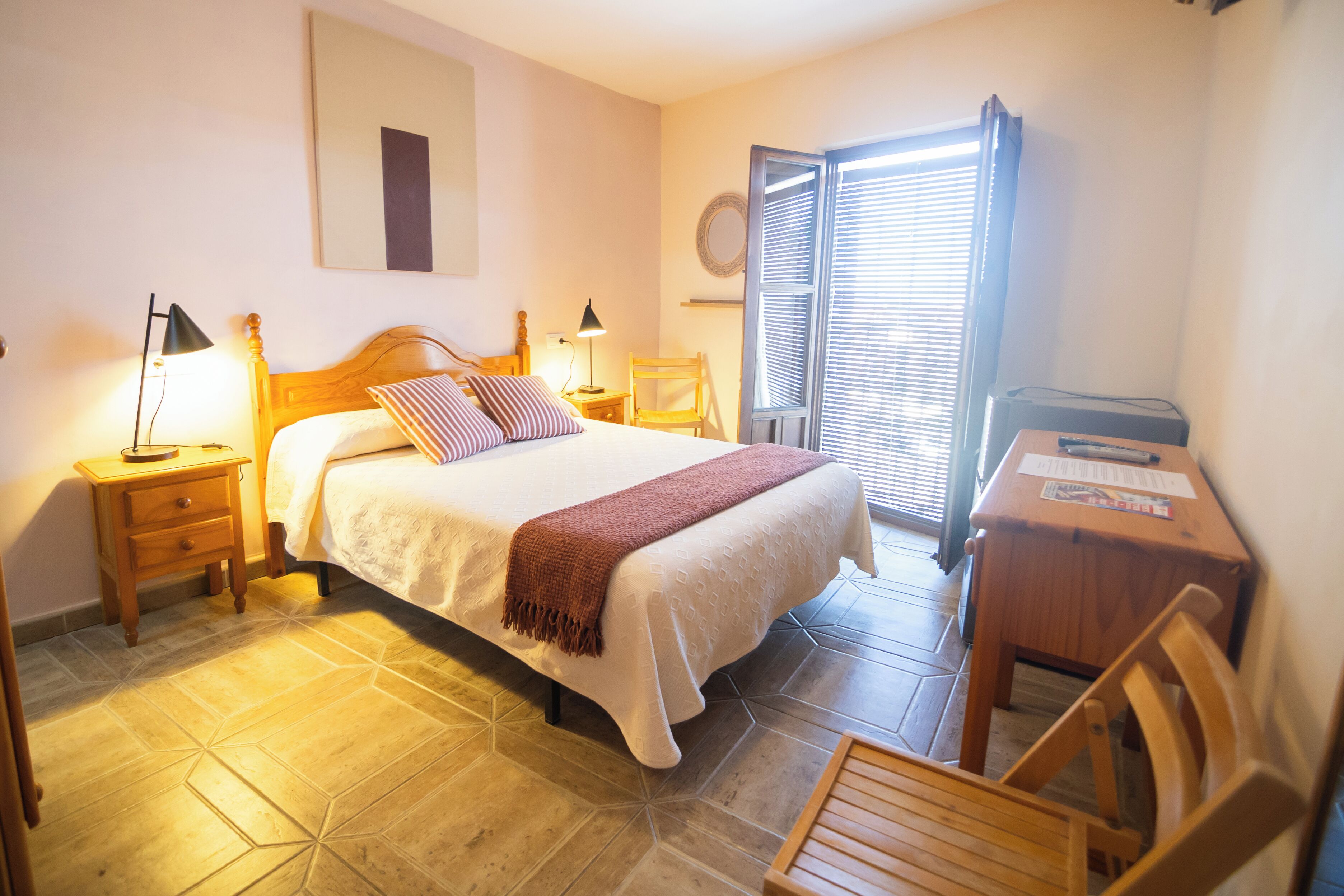 Comfort Double Room | Memory foam beds, desk, WiFi (free)