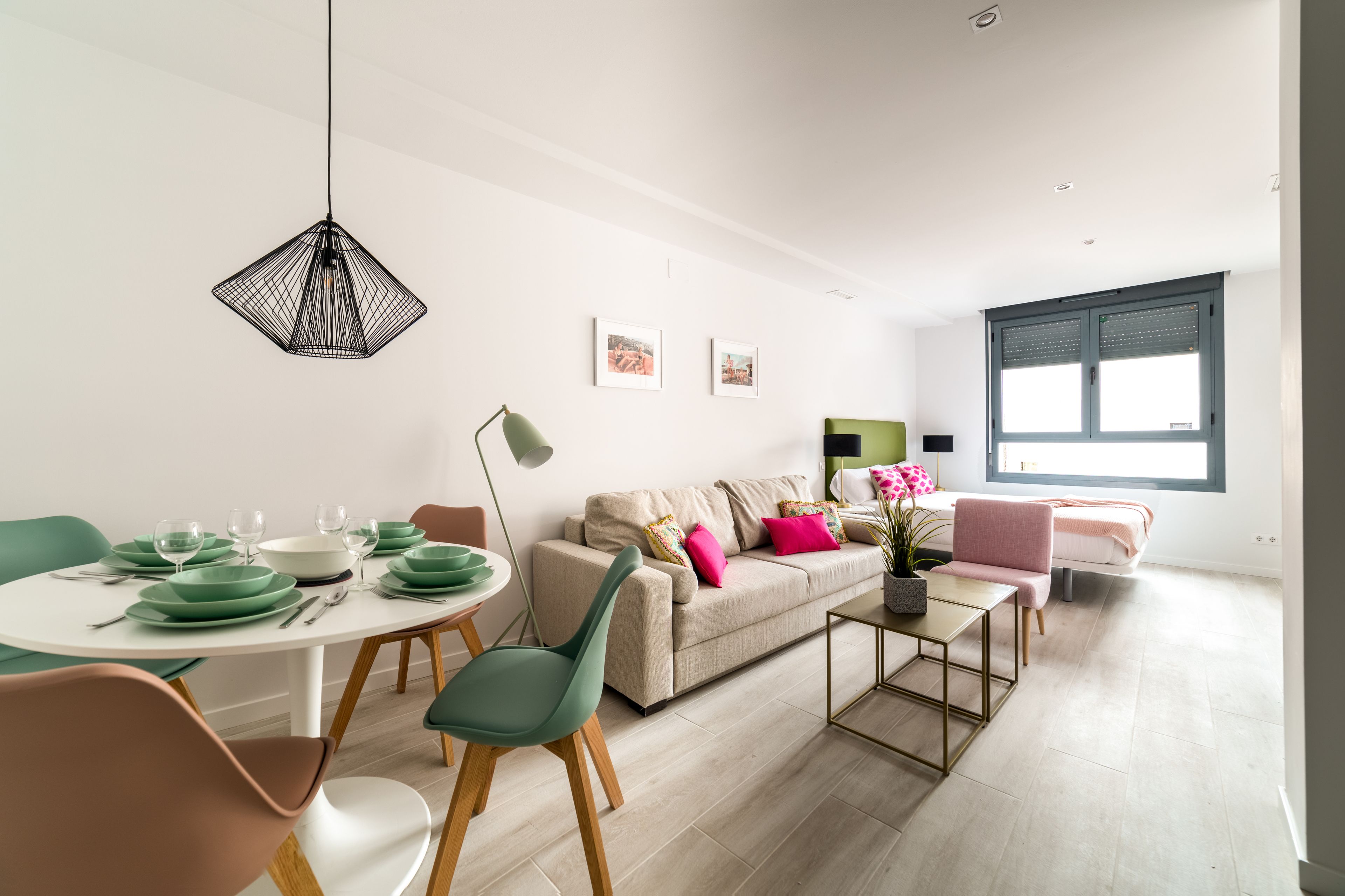 superior studio, 1 queen bed with sofa bed | living room | flat-screen tv