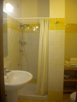 Shower, free toiletries, hair dryer, bidet - Agriturismo La Mancosa (Pollica)