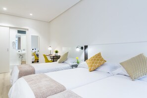 Desk, free WiFi, bed sheets
