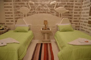 Twin Room, 2 Twin Beds, Private Bathroom | Desk, iron/ironing board, free cribs/infant beds, free rollaway beds