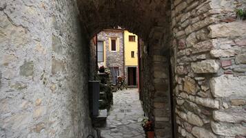 Vue depuis lâhĂ©bergement