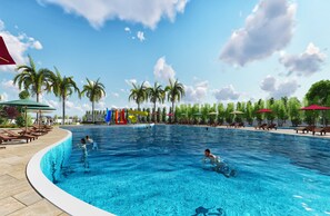 Indoor pool, 2 outdoor pools