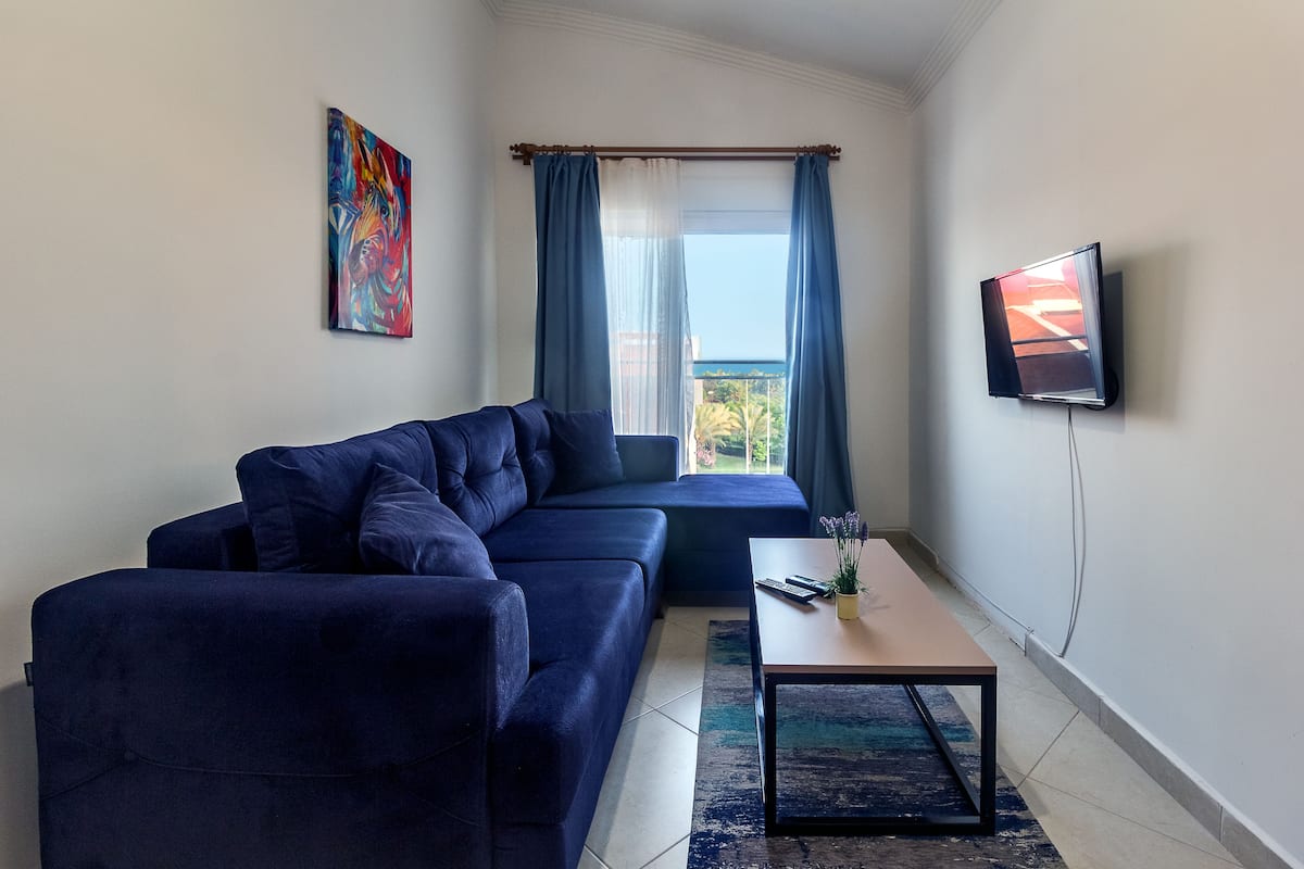 Panoramic Quadruple Room, 1 Queen Bed, Non Smoking, Sea Facing | Premium bedding, desk, iron/ironing board, free WiFi
