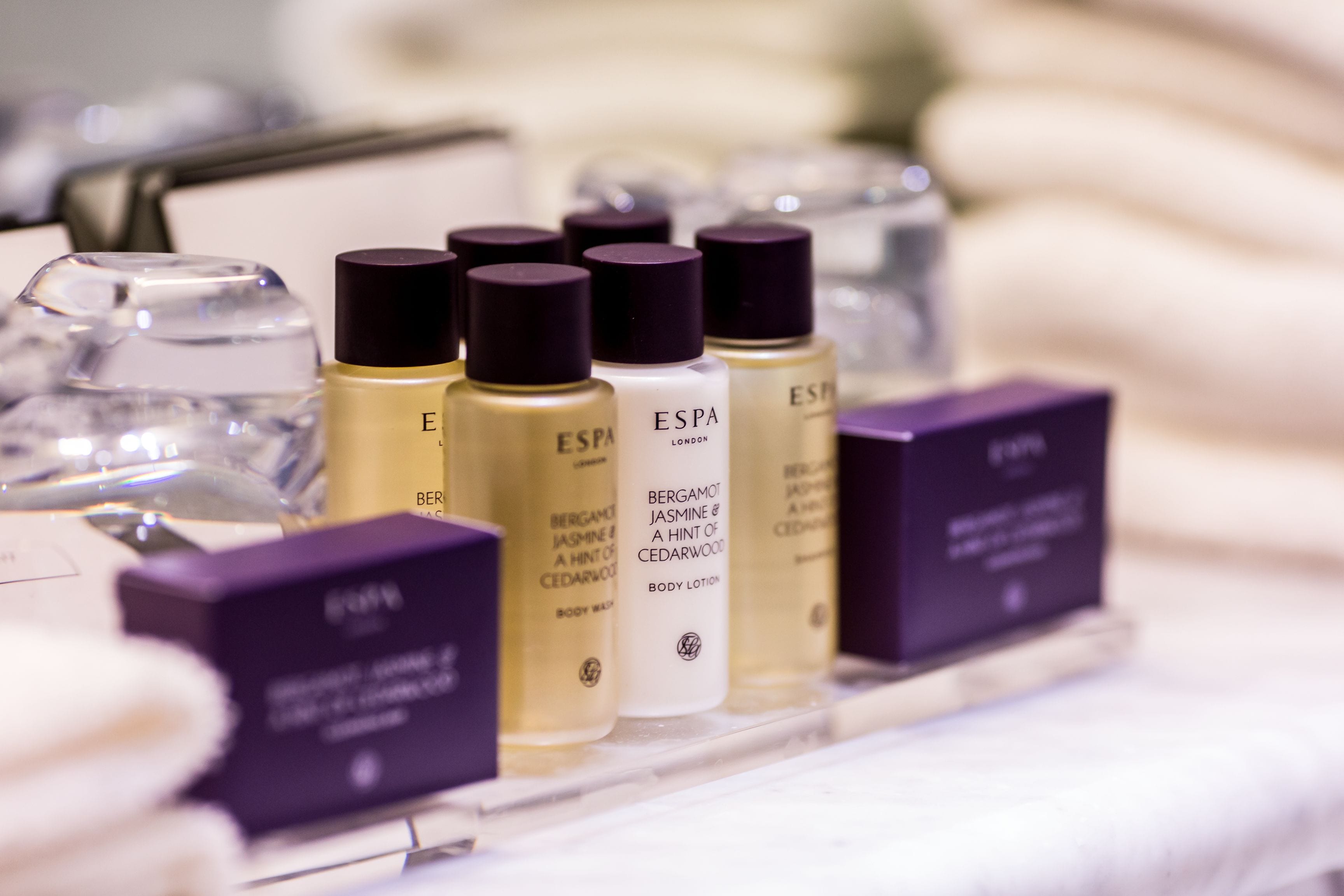 shower, free toiletries, slippers, towels