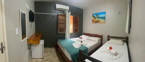 Standard Triple Room, 1 Bedroom | Minibar, iron/ironing board, free WiFi, bed sheets