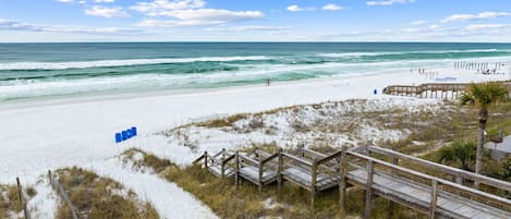 Vlak bij het strand
