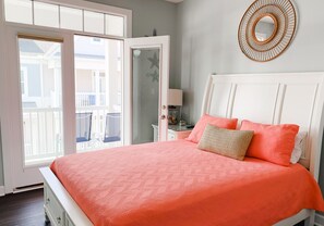 4 dormitorios, tabla de planchar con plancha, cuna de viaje