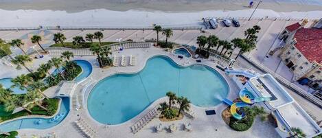Indoor pool, outdoor pool
