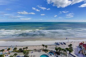 On the beach, beach towels