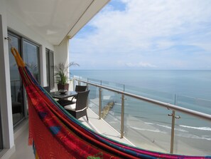 Premium Apartment, 2 Bedrooms, Beachfront | Balcony