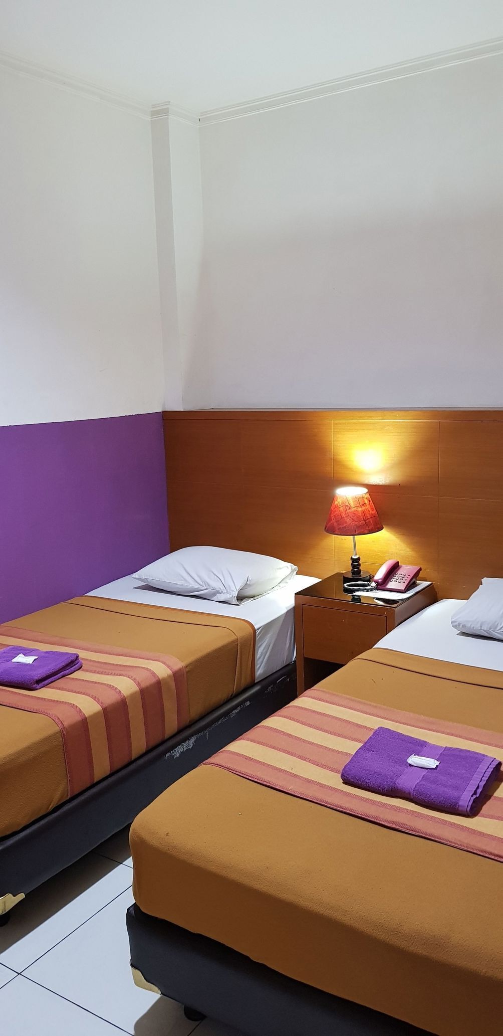 Desk, free WiFi, bed sheets