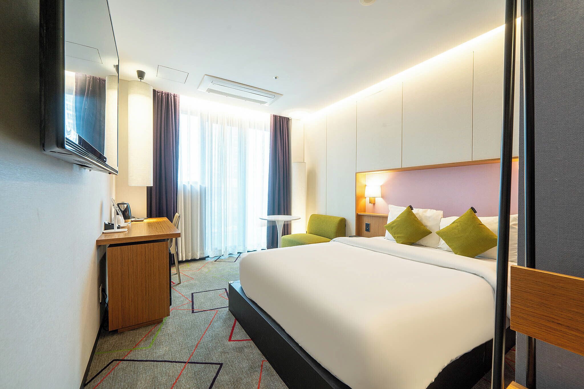 deluxe double room | premium bedding, blackout curtains, soundproofing, free wifi