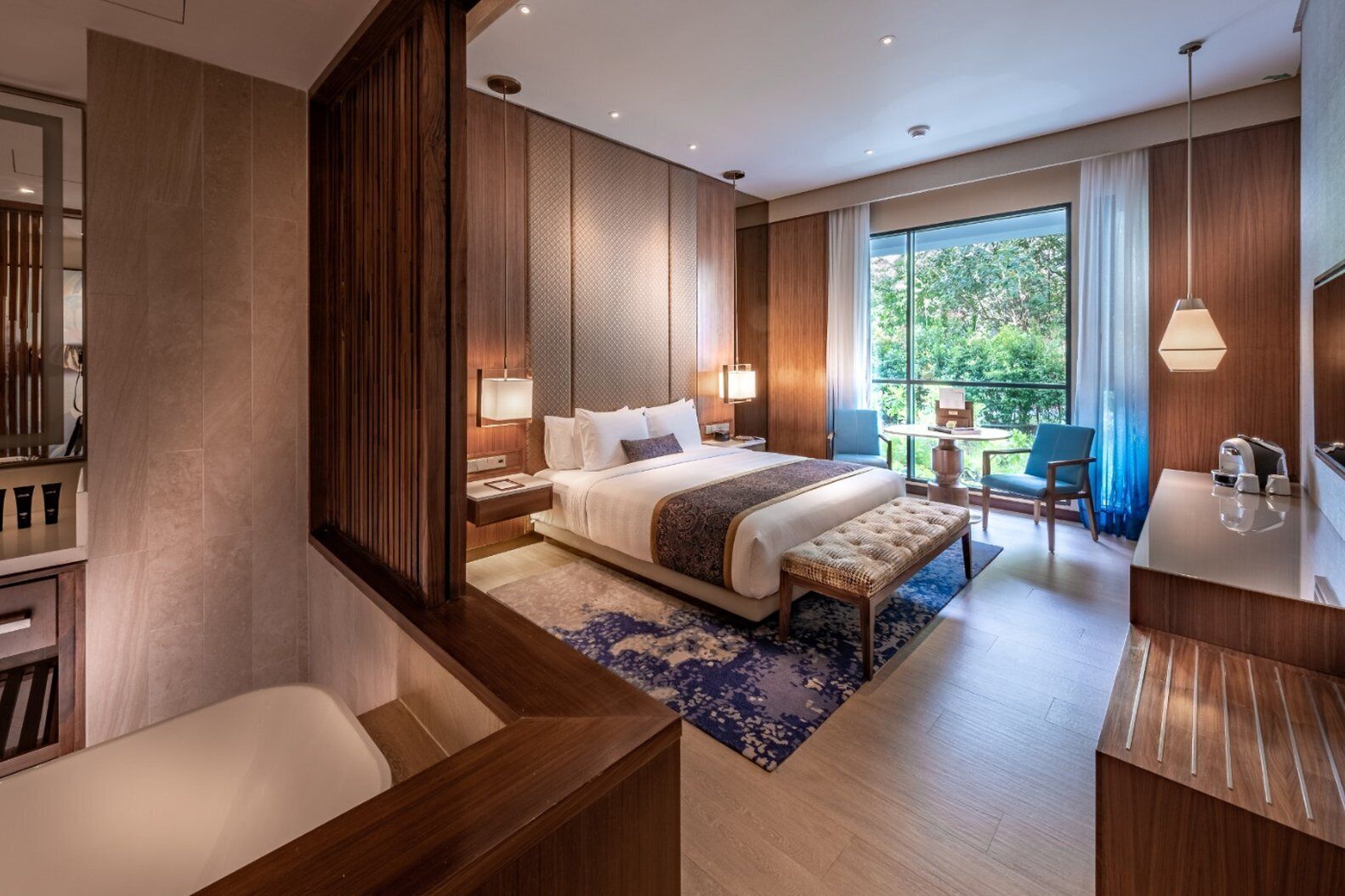 Premium bedding, in-room safe, desk, blackout curtains