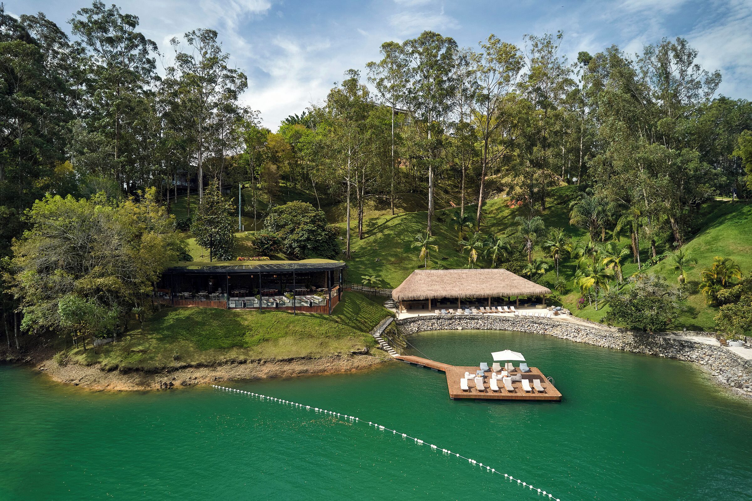 Private beach, beach bar