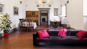 Apartment, 1 Schlafzimmer, Terrasse, Stadtblick (Massimo) | Wohnzimmer