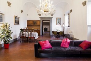 Apartment, 1 Schlafzimmer, Terrasse, Stadtblick (Massimo) | Wohnzimmer