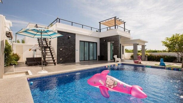 2 Bedrooms Villa with Private Pool | Terrace/patio - @CHAIN Pool Villa (Hua Hin)