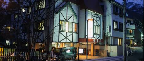 Front of property – evening/night