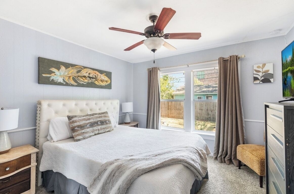 4 多间卧室、熨斗/熨衣板、WiFi、床单