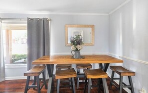 Dining - The KYLE GeTaWaY!!  Add’l Cottage in back, if available, that sleeps 4 More! (College Station)