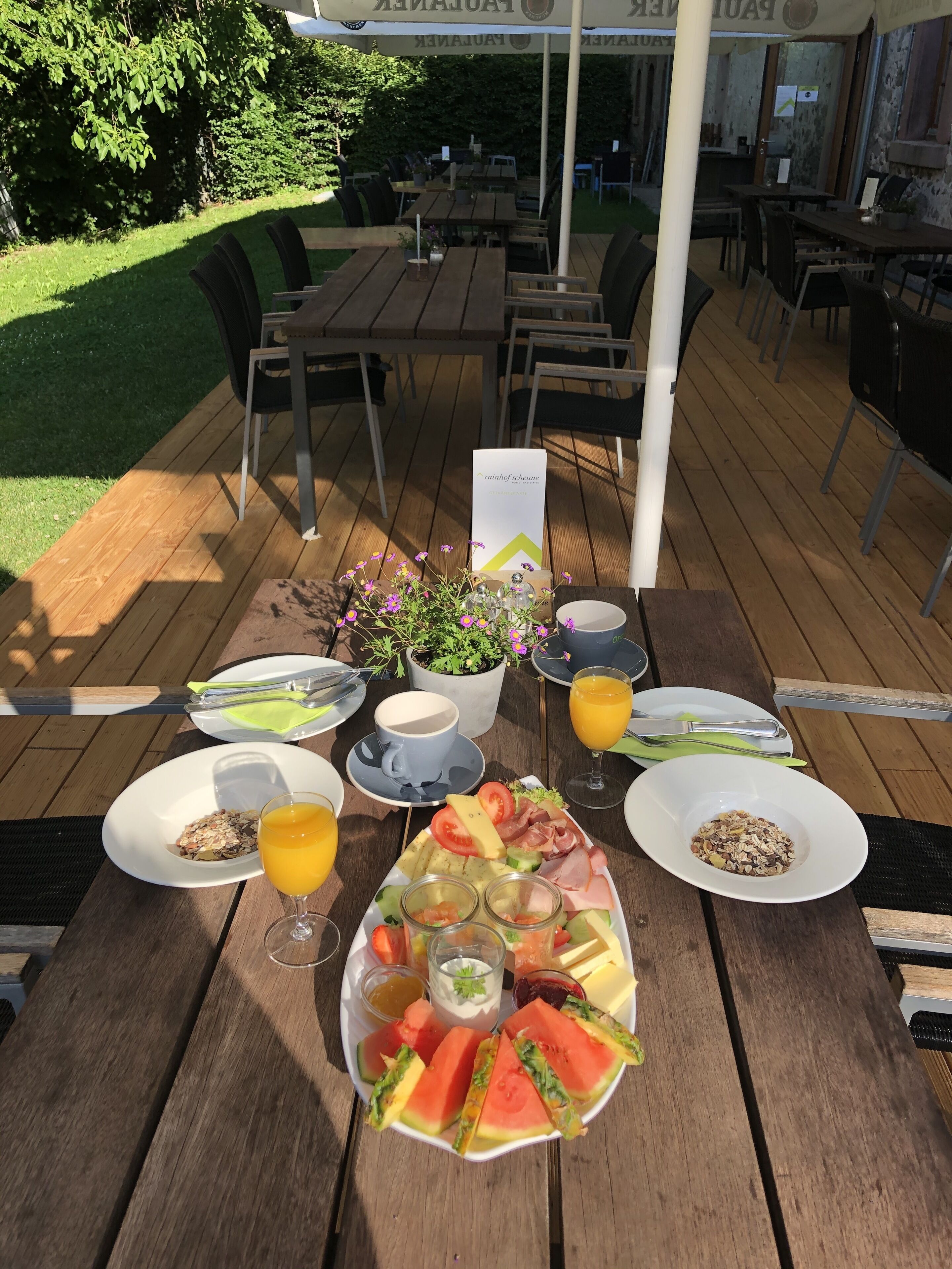 daily buffet breakfast (eur 17.00 per person)