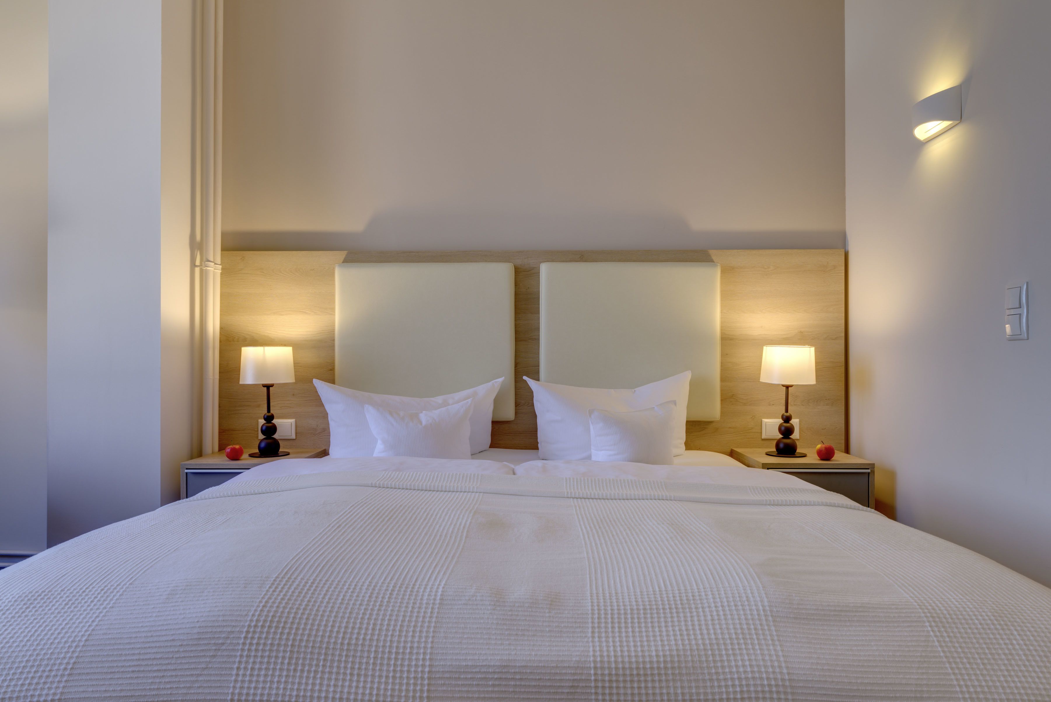 comfort double room, 1 queen bed | blackout curtains, iron/ironing board, cots/infant beds, rollaway beds