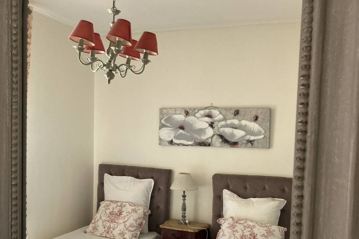 Twin kamer | Geluiddichte muren, een strijkplank/strijkijzer, gratis wifi, beddengoed