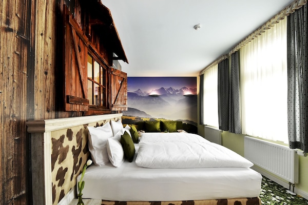 Doppia Deluxe, 1 letto king (Alpenblick) | Biancheria da letto di alta qualità, una cassaforte in camera
