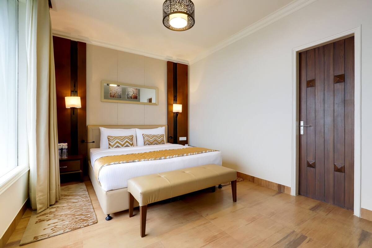 Deluxe-Doppelzimmer | Hochwertige Bettwaren, Zimmersafe, Schreibtisch, kostenloses WLAN