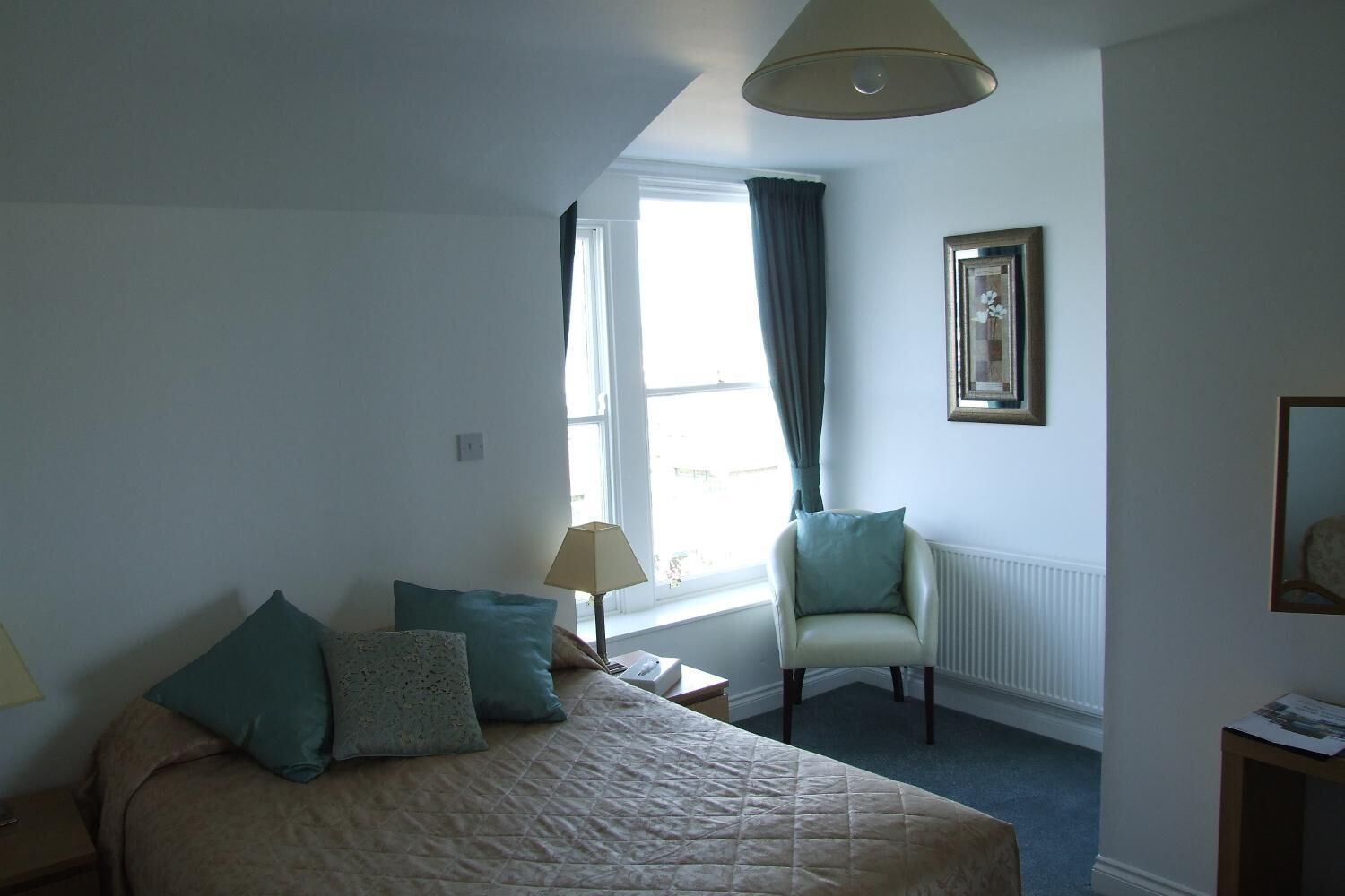 blackout curtains, iron/ironing board, free wifi, bed sheets