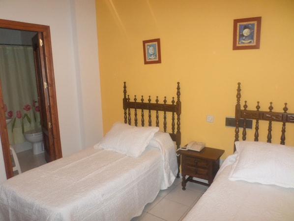 Blackout curtains, free cots/infant beds, free WiFi, bed sheets