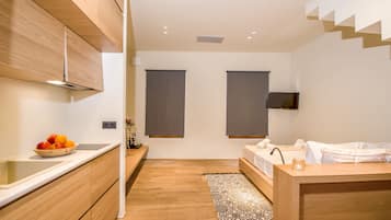 Deluxe Room, Non Smoking, Terrace (Hot Tub, 2nd Floor) | Private kitchen | Fridge, espresso maker, coffee/tea maker, electric kettle