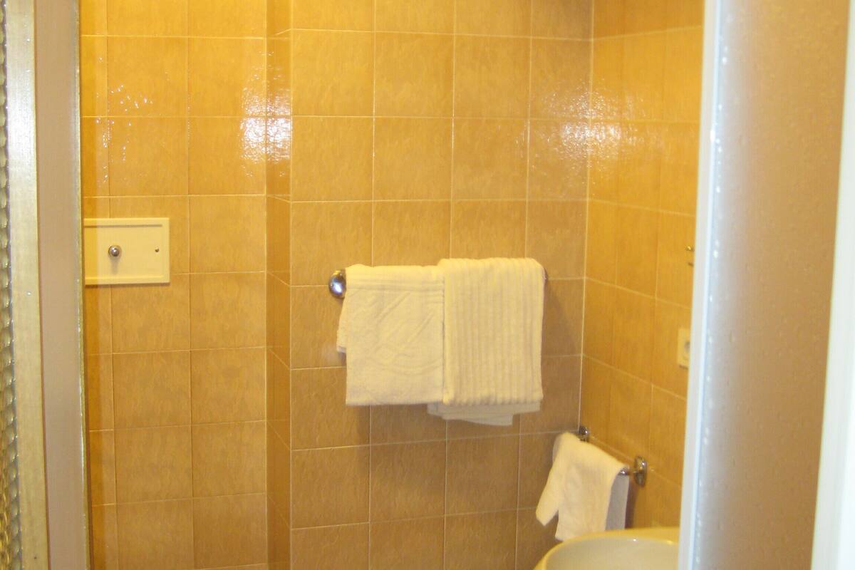 shower, deep-soaking bathtub, rainfall showerhead, free toiletries