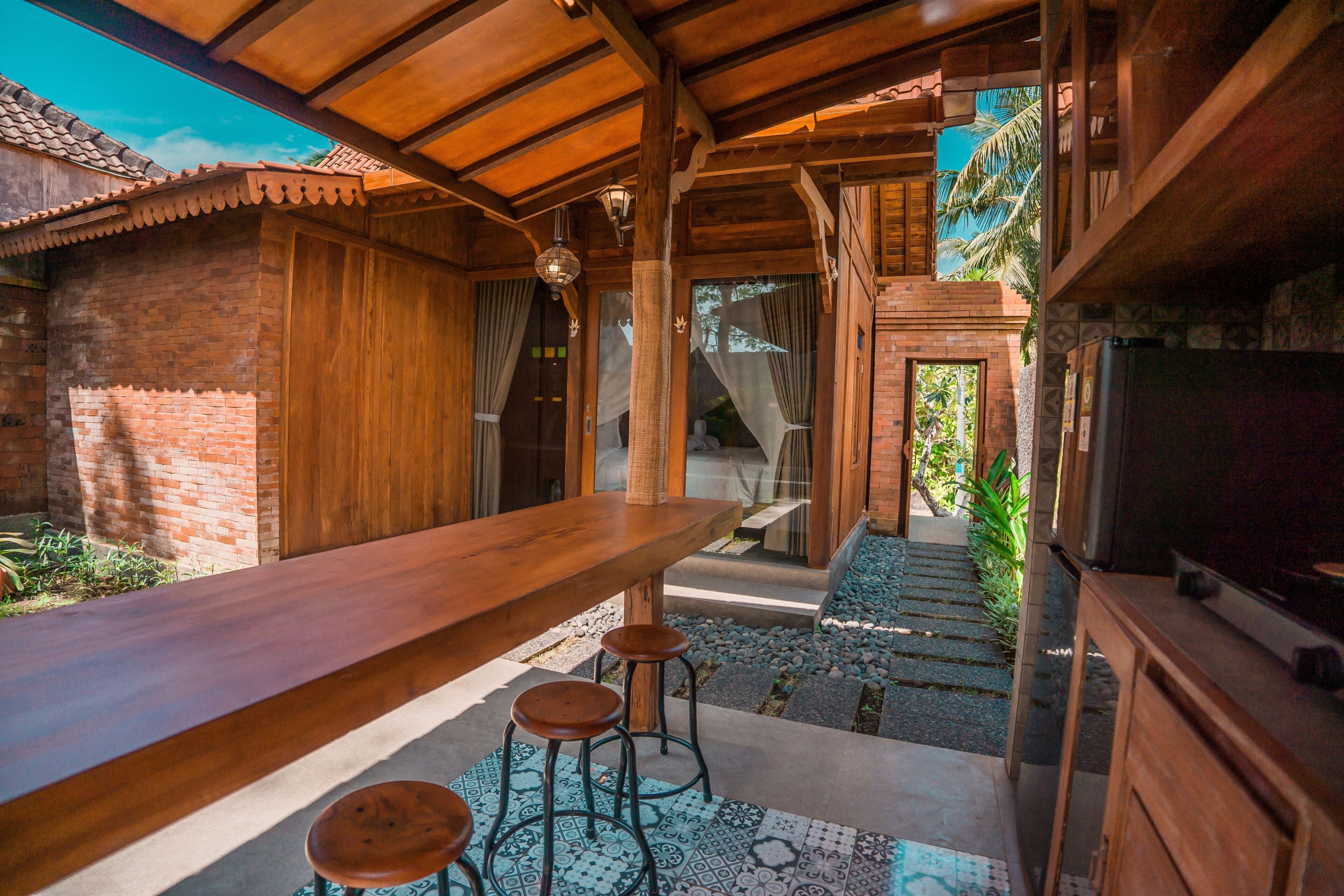 Villa, 1 Bedroom, Private Pool (Wooden) | Private kitchen | Coffee/tea maker, electric kettle, dining tables