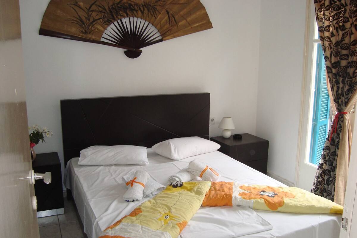 Double Room | Iron/ironing board (on request), bed sheets