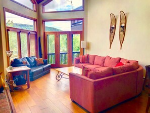 Maison mitoyenne Supérieure, 5 chambres, cheminée, vue montagne (CR3) | Coin séjour