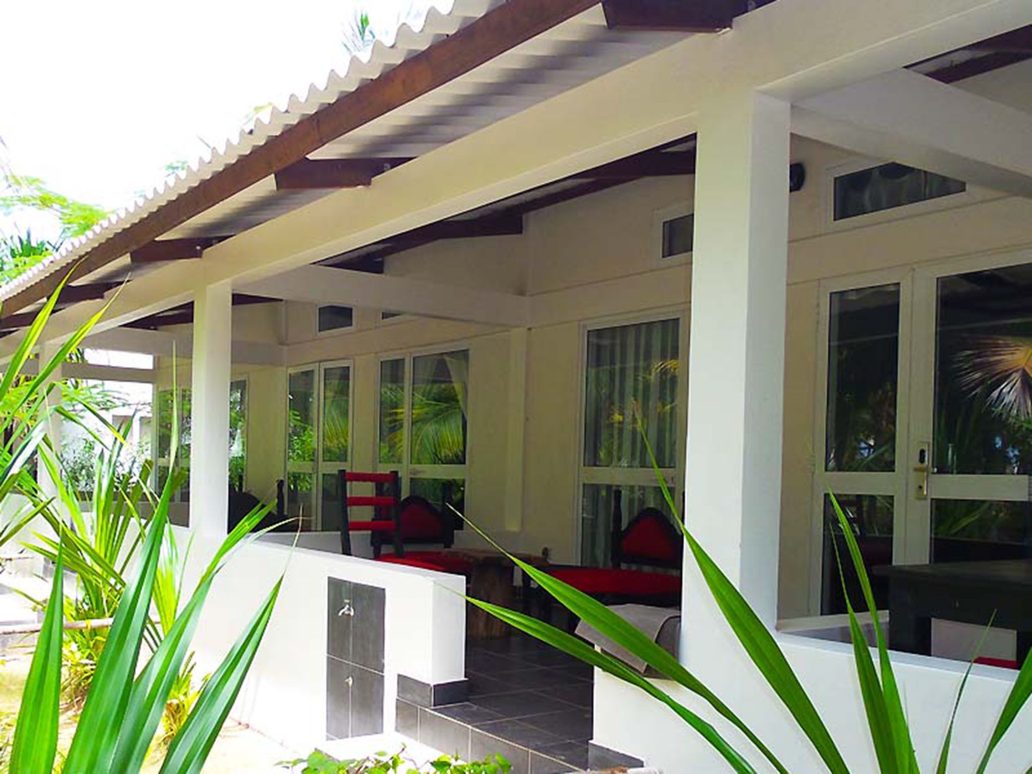 Chambre Luxe, 1 très grand lit, terrasse, vue mer | Terrasse/Patio