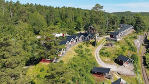 Cabane, vue canal
