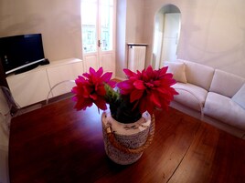 Family Apartment, Kitchen | Living area | Flat-screen TV