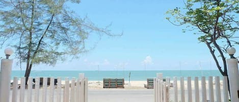 Nära stranden och fiske