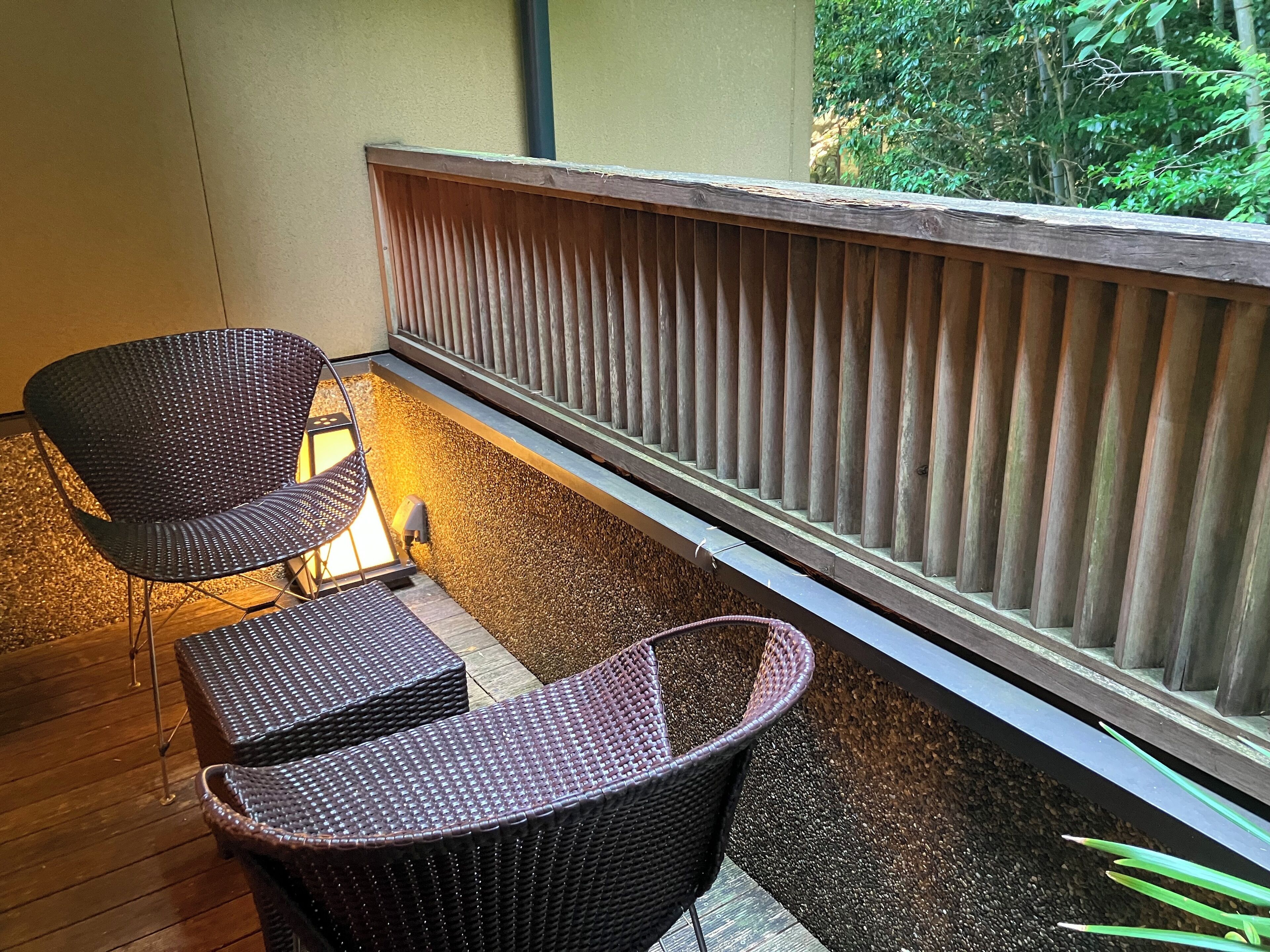 Annex KAWA/YAMA/TSUKI - Triple Room with Partial Open-air Hot Spring Bath | View from room