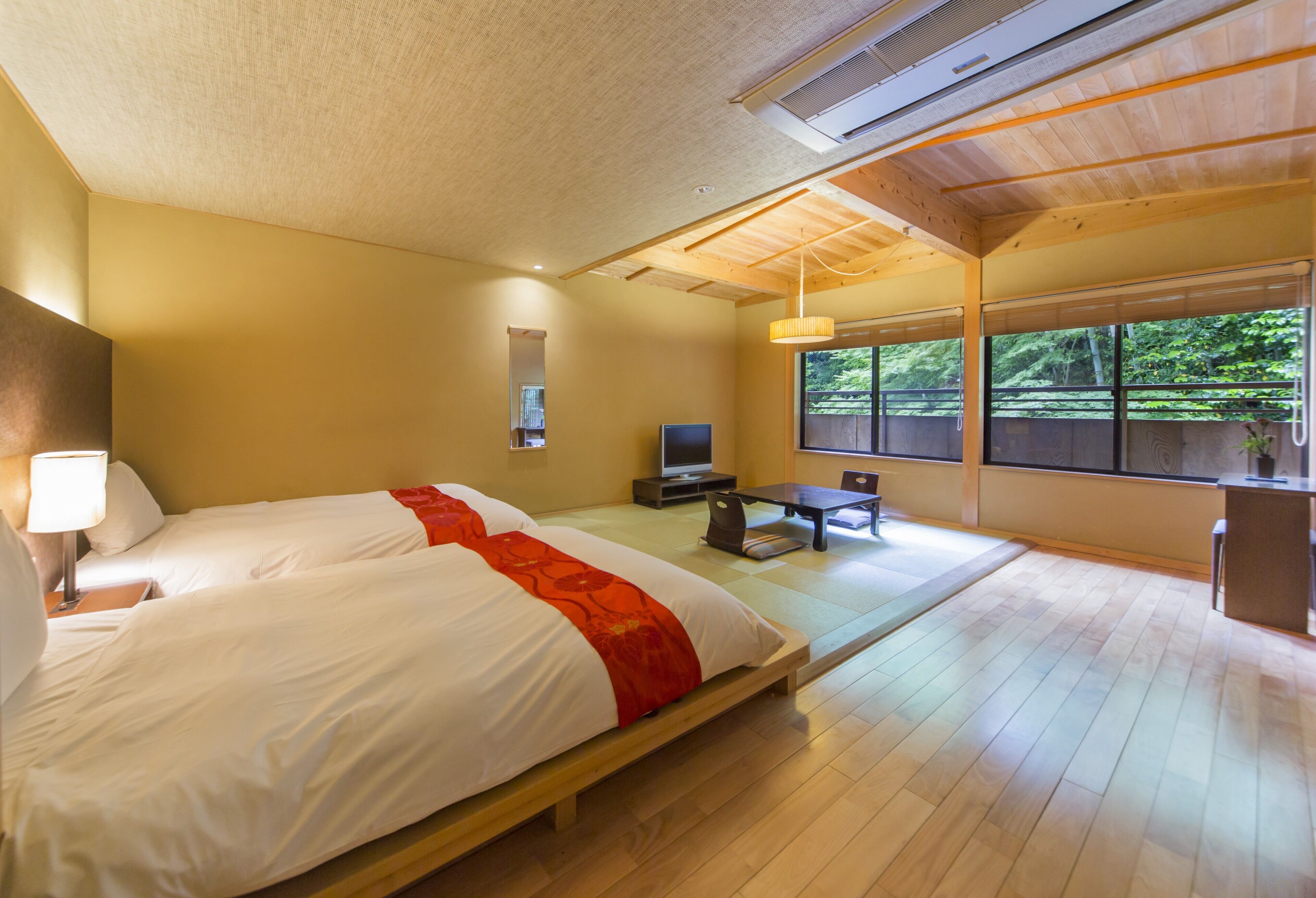 Dreibettzimmer, Nichtraucher (Annex, Partial open-air Bath)