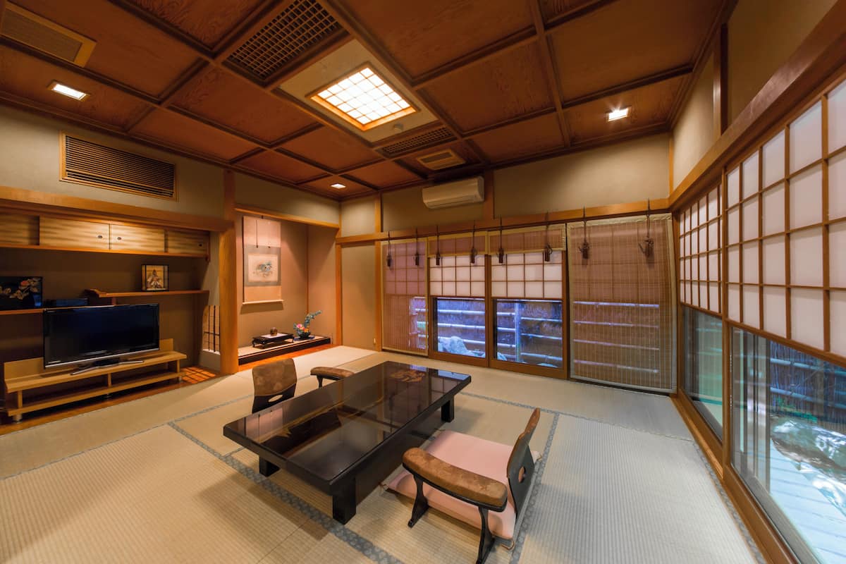 Annex SHUNSOU - Quadruple Room with Hot Spring Rock Bath | In-room safe, free WiFi
