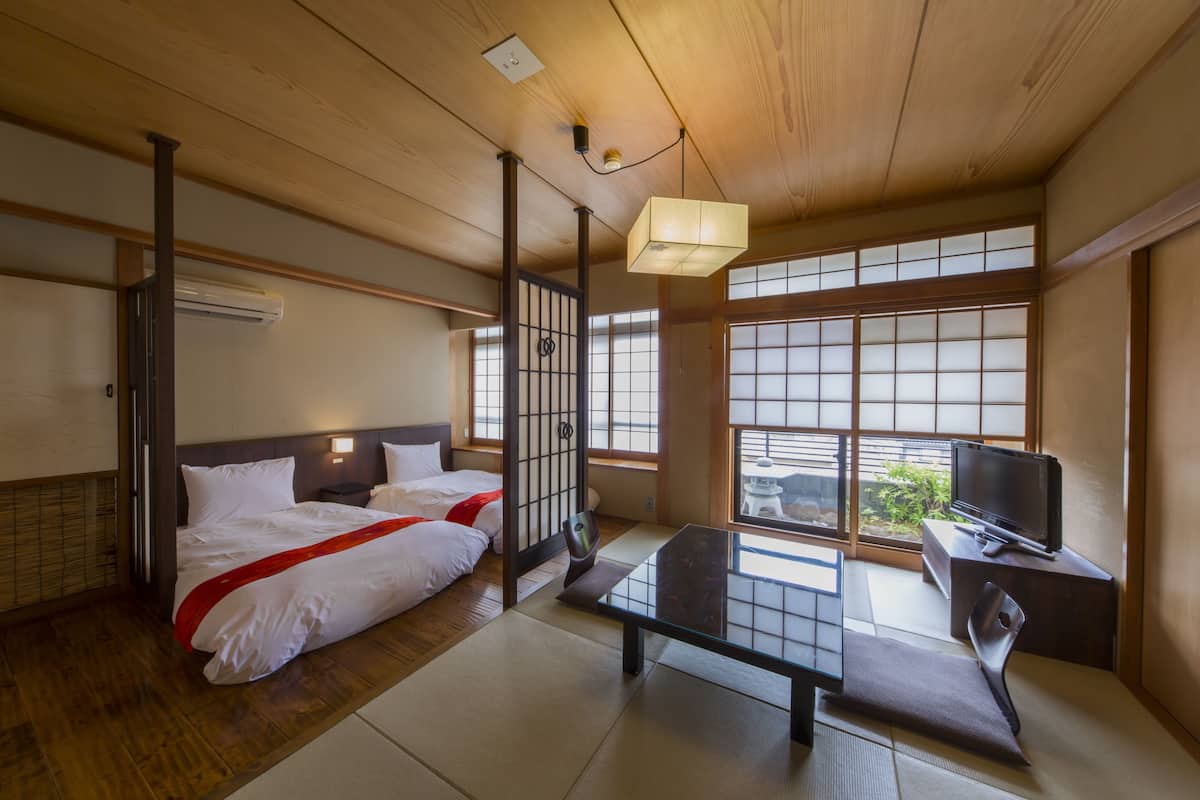 Main Building IORI - Triple Room with Partial Open-air Hot Spring Bath | In-room safe, free WiFi