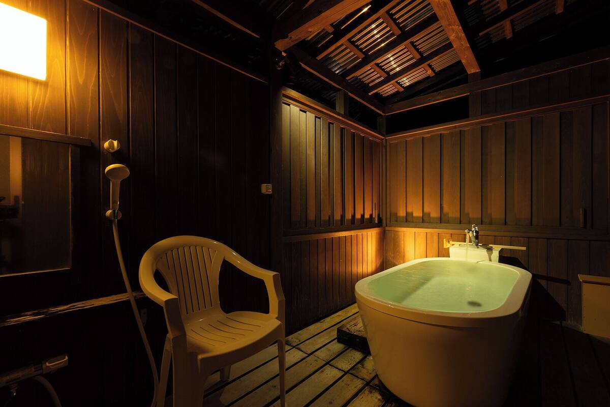 Japanese Style Room with Open-air Bath and Toilet | Bathroom
