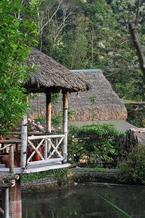 Perushuone, sekamajoitus, tupakointi kielletty, puutarha-alue | Näkymä puutarhaan