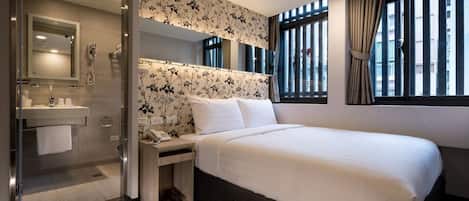 Desk, cribs/infant beds, rollaway beds, free WiFi